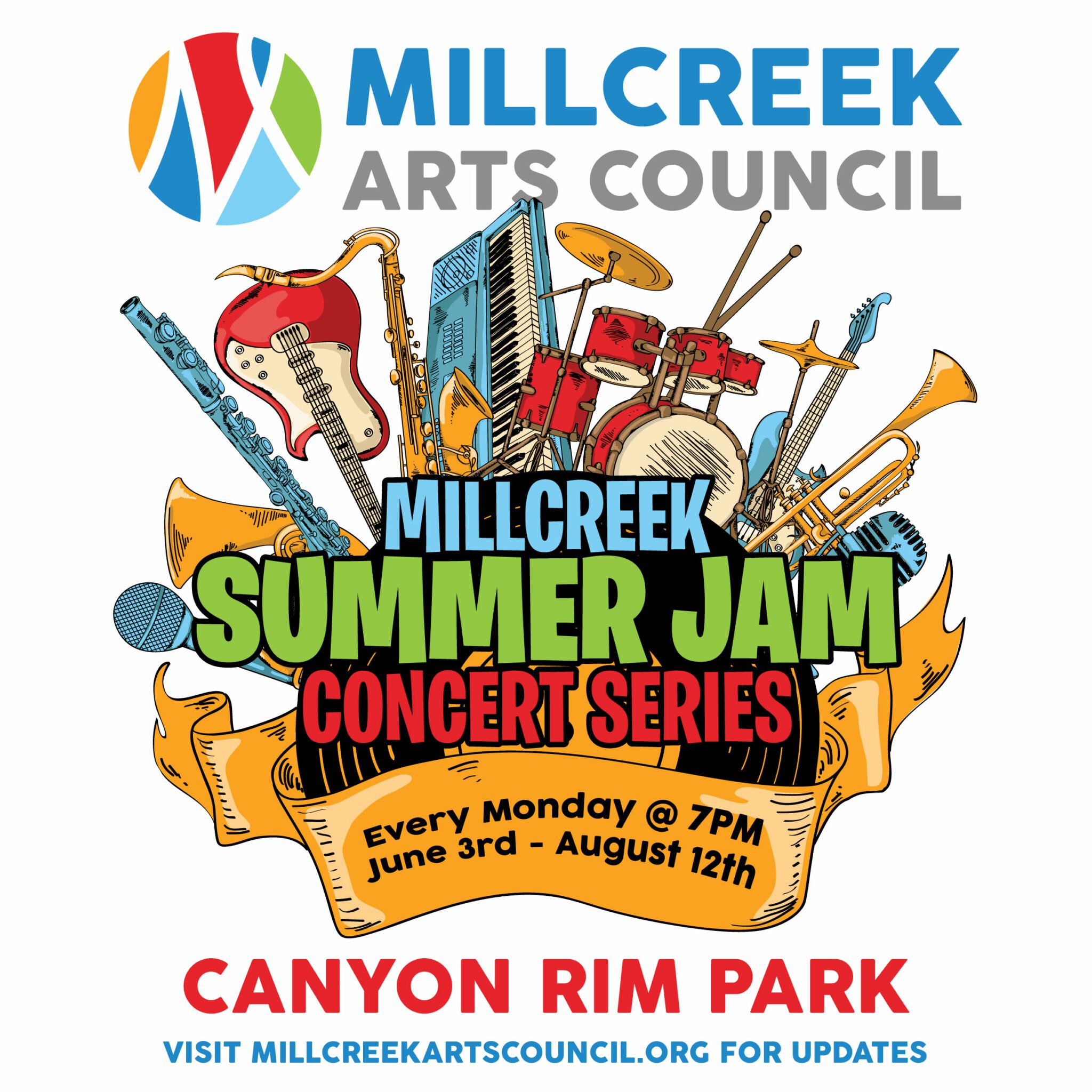 2025 Summer Jam Monday Night Concert Series Millcreek Arts Council